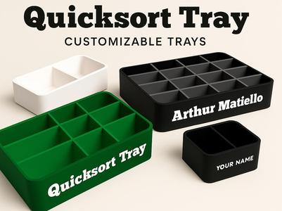 Quicksort Tray – Fully Customizable Organizer