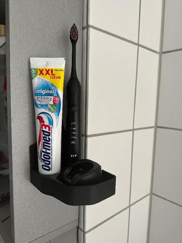 Zahnheld Halter Zahnbürste, Zahnpasta und Ladegerät   