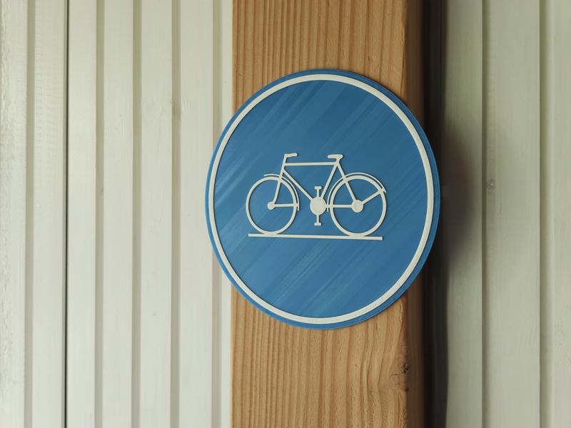 Cycle path street sign (Verplicht Fietspad)