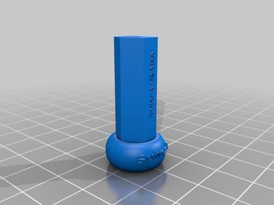 Poignée pour une aiguille de nettoyage