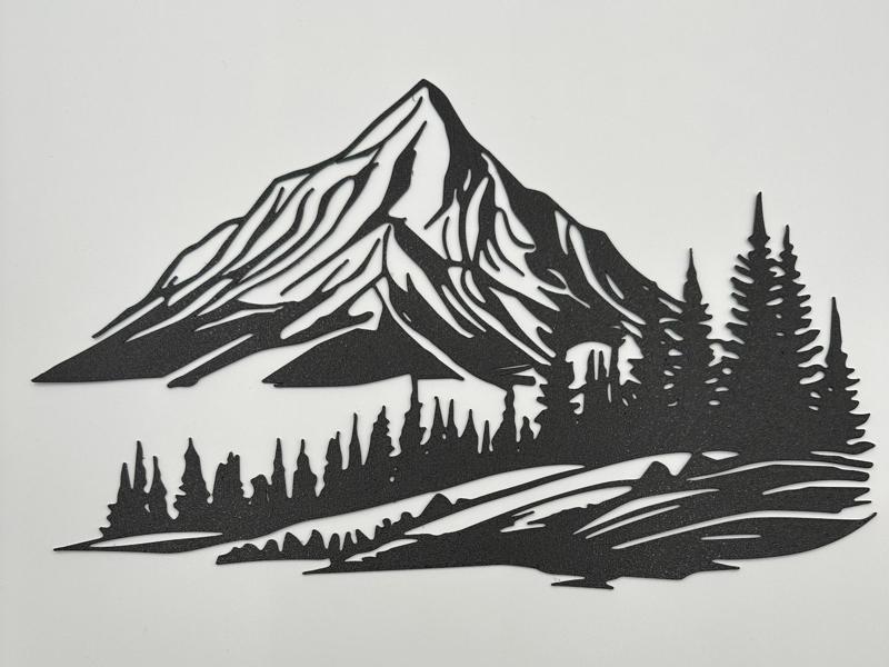 Mountain Forest Silhouette 