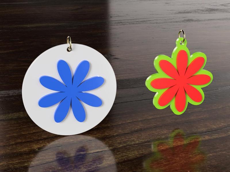 Flower earrings