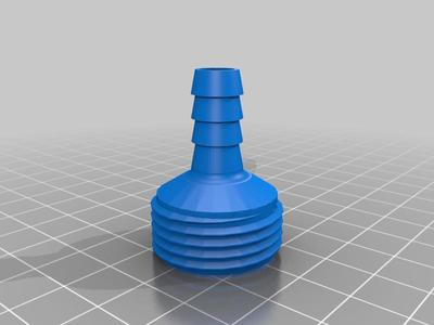 3/8 0.375 inch hose barb to male garden hose adapter