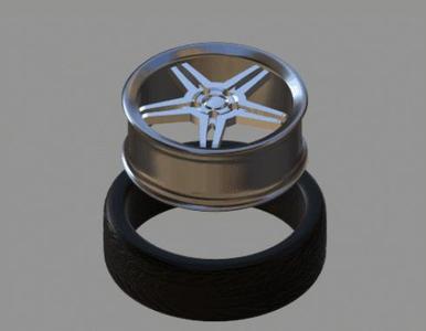 wheel with tire 