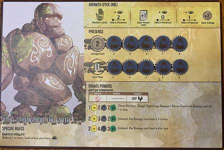 Spirit Island 2 color Vital Strength of the Earth presence token