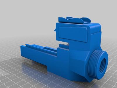 AK to M4 handguard RIS rail adapter- Remix for JD-101 gel blaster