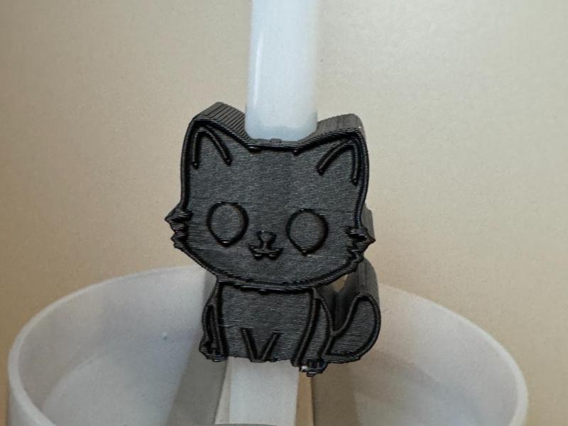 Kitty Cat Stanley Cup Straw Charm