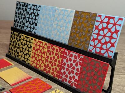 Patterned color swatch