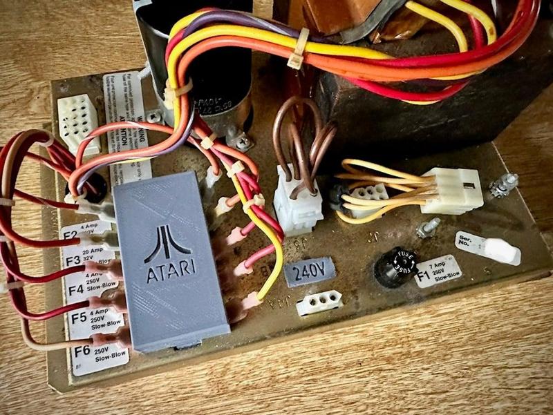 Atari Arcade Power Supply Brick Fuse Cover