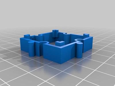 Interlocking square tiles - 33mm