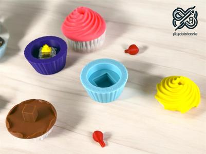 Cupcake Clickers Keychains - Fidget - No AMS