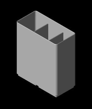 1x2 Pen Holder.stl