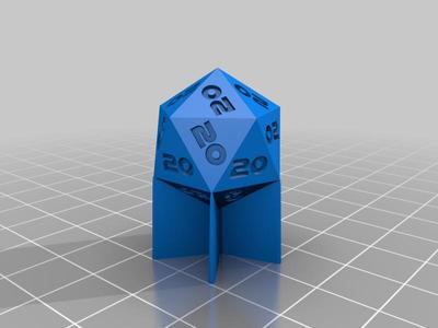 D20 WHERE EACH FACE IS 20!