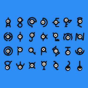 Unown Alphabet - Multipart