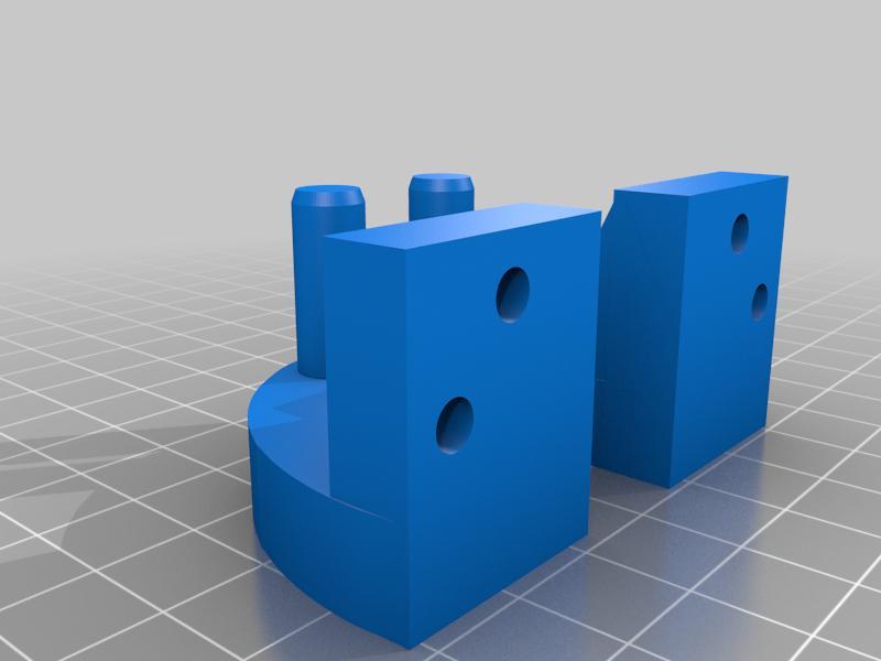 shower door curved mounts