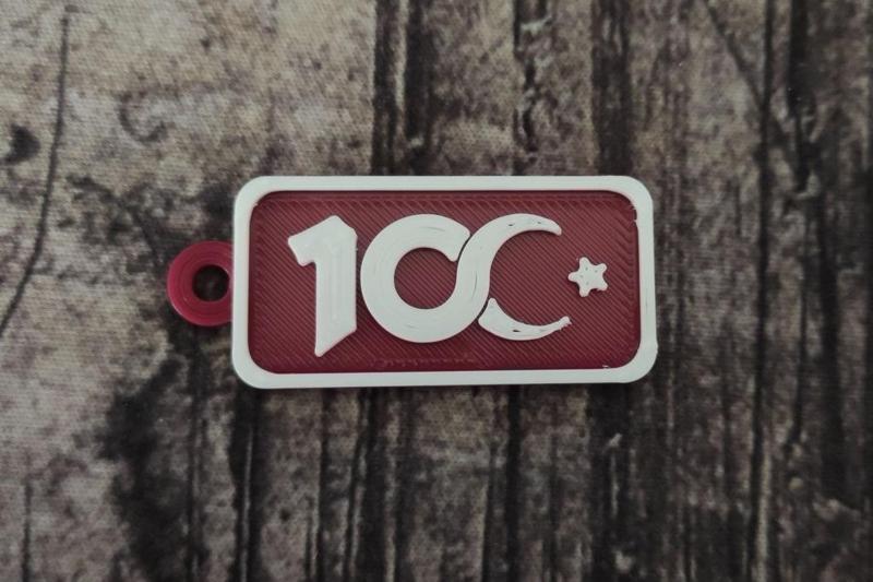 100. Yıl Logo Anahtarlık