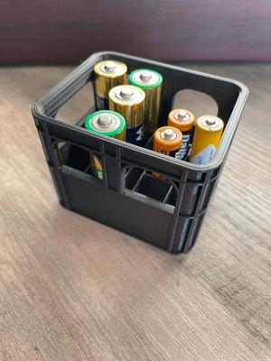 Beer Crate battery holder for both AA and AAA