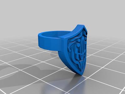House Hollow Shield Ring