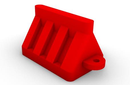 Road barrier for modeling