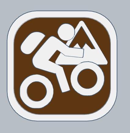 Mountain Bike Trail Sign