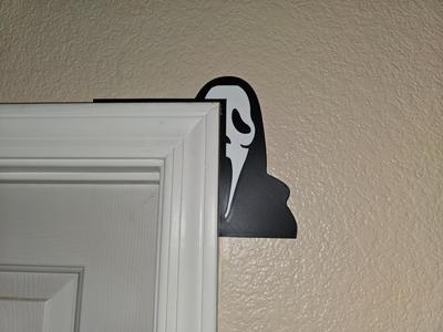 Ghostface Door Frame Corner Art