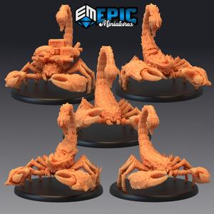 Giant Scorpion Set / Desert Arachnid / Poison Monster Encounter Collection