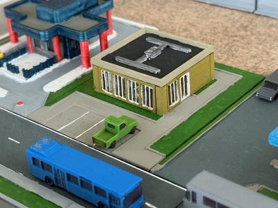 Small restaurant / cafe (z-scale)