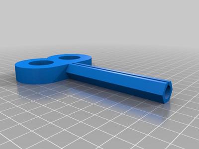 Squeezer key for larger tubes