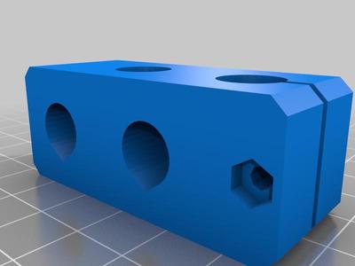 Heay base  Prusa i3 y-corner M3 head teardrop