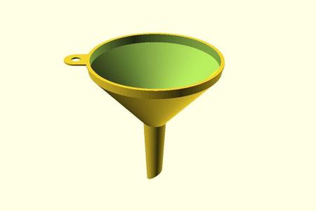 simple funnel with air vent parametric