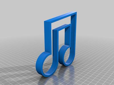 Music Note Cookie Cutter