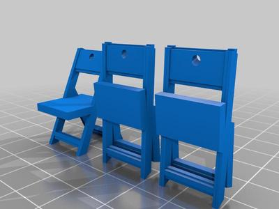 Folding Chair Earrings