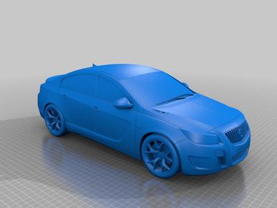 buick regal car 3d model