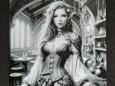 Elf girl III. HueForge