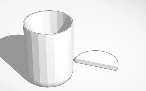 Table top trash can   