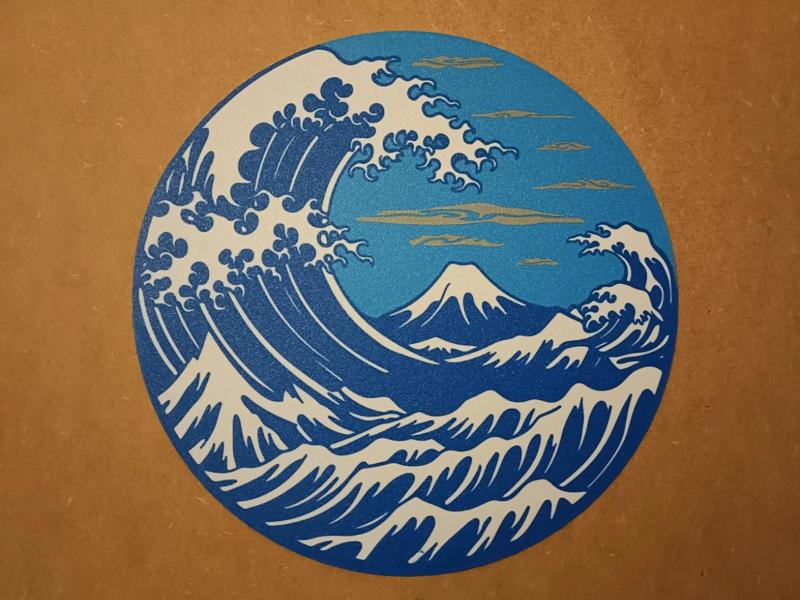 Hokusai Fuji 2D Art