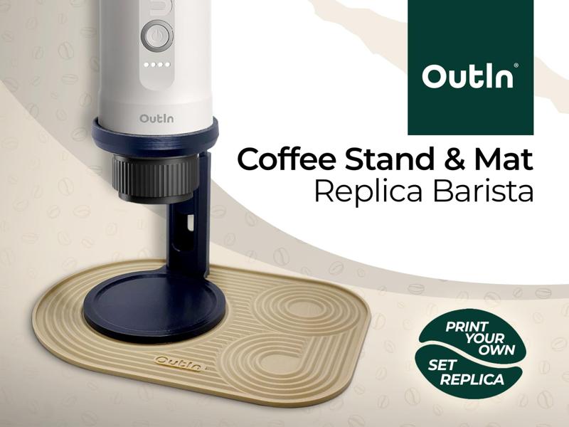 Coffee Stand & Mat - Replica Barista