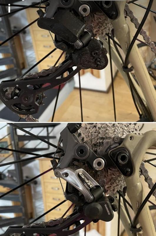 Shimano GRX rear derailleur protective cover