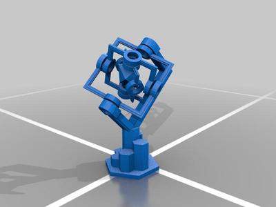 Gyroscopic kinetic sculpture