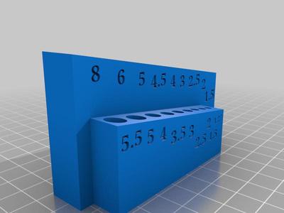 allen key remix with size indicators recessed 8mm - 1.27mm