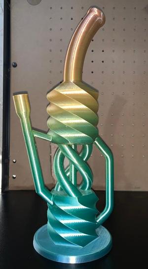 Double Perc Recycler Bong