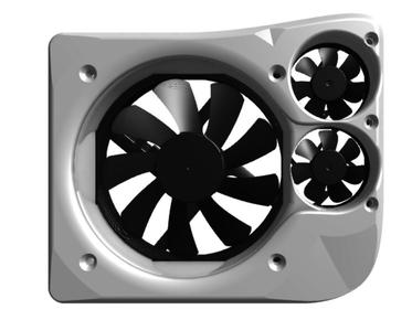 Shroud and duct for Noctua NF-A9x14 and NF-a4x10 memory fans for Asrock x300 a300 etc