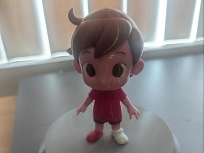 Kid with Broken Leg Cast (4-5 Color)