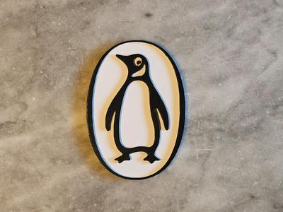 Penguin Books badge + keychain