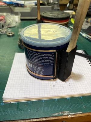 Grease can brush holder