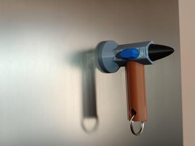 Magnetic War Hammer Keychain