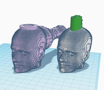 human head mini Bic Buddy