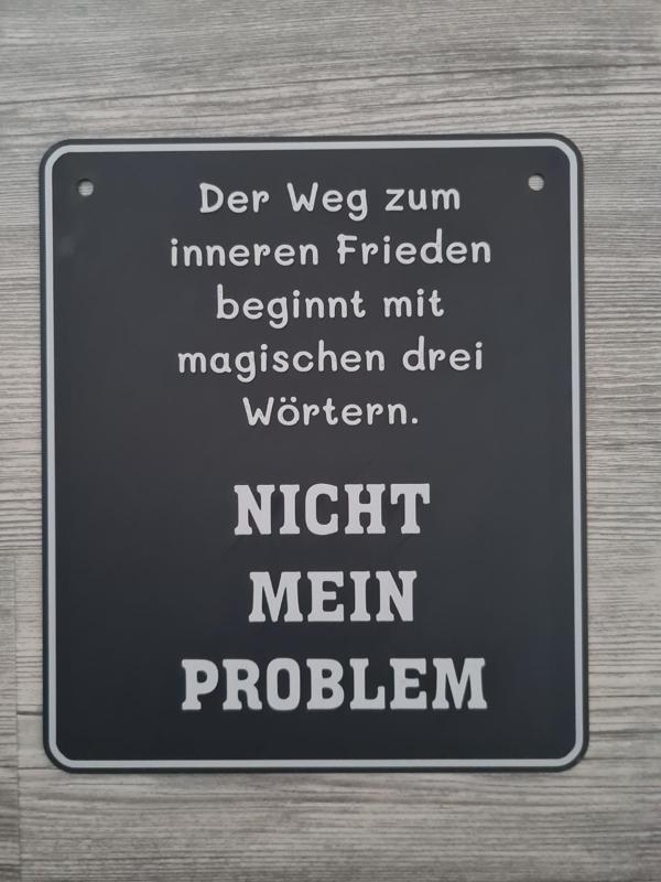 Büroschild "Der Weg zum inneren Frieden"