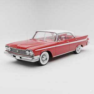 1960 Classic American Full-Size Car 3D Print Model - Vintage Automobile Replica STL
