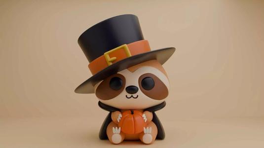 Halloween sloth